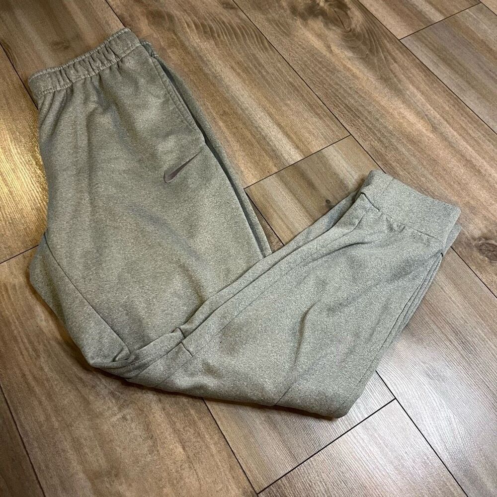 Nike Grey Athletic Workout Jogger Sweatpants Men Medium‎ Bin E-22